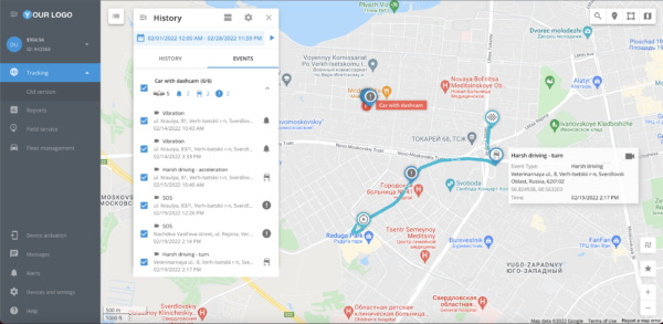 Video telemática avanzada la dash cam JC400 de Jimi IoT y Navixy